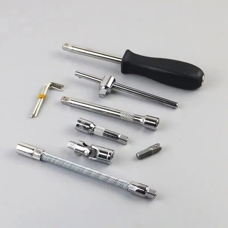 46 Pcs Hand Screwdriver Socket Set Tool Kit With Carbon Steel Bits Customizable Mechanic Tools Set Box