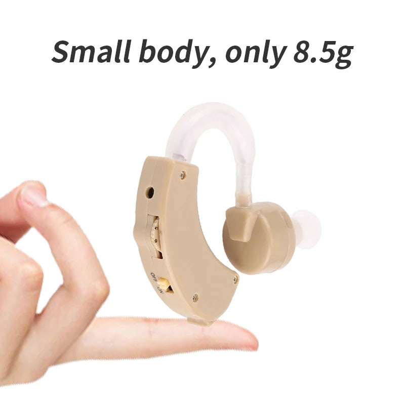 Mini Hearing Aid Portable Ear Sound Amplifier Adjustable Ear Hearing Amplifier Aid Kit Tone Hearing Aids for the Deaf Elderly