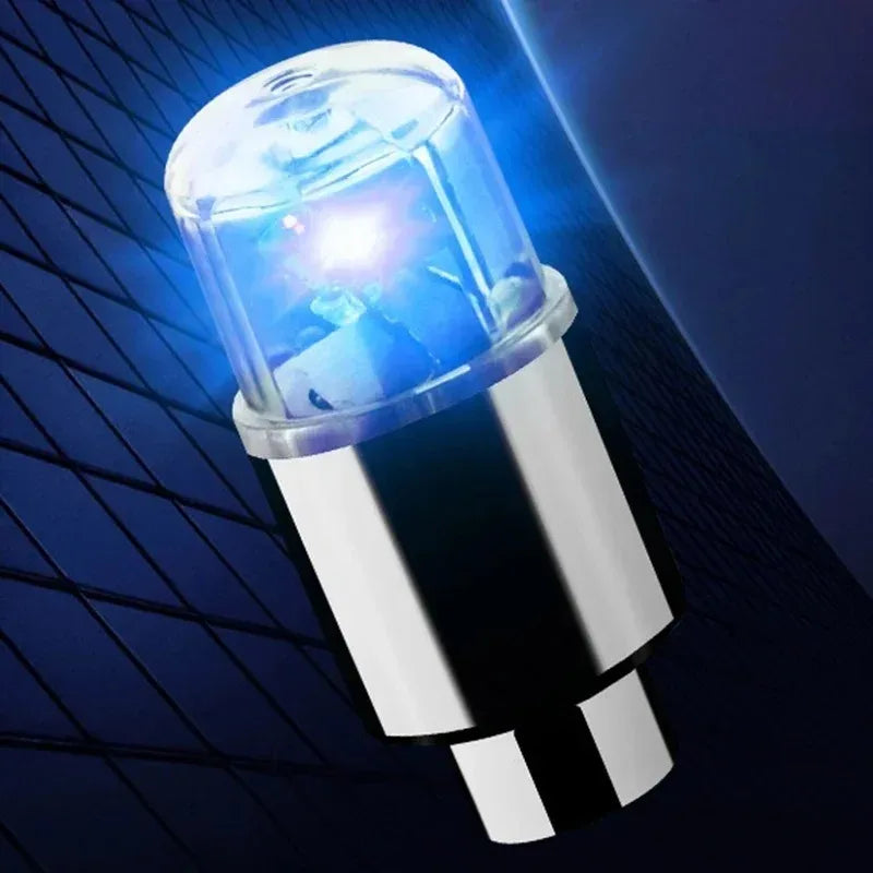 LED Tire Valve Light Universal Waterproof Wheel Decor Lamp Tyre Accessory for Car Motorcycle Bicycle Night Driving Safety Decor