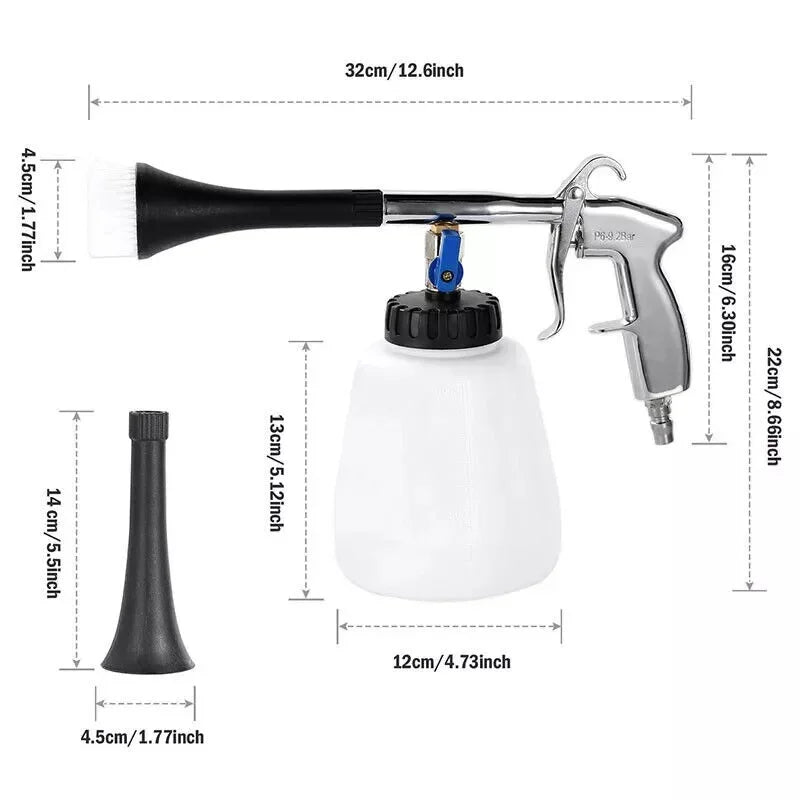 Car Wash For Interior Cleaning Washer Machine Blowing Dust Deep Cleaning Gun With Brush High Pressure Spray Rinsing Accessories