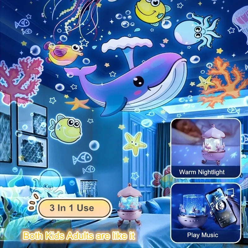 Star Projector for Kids 12 Films Star Lights for Ceiling Projector Baby Night Lamp with Exquisite Gifts