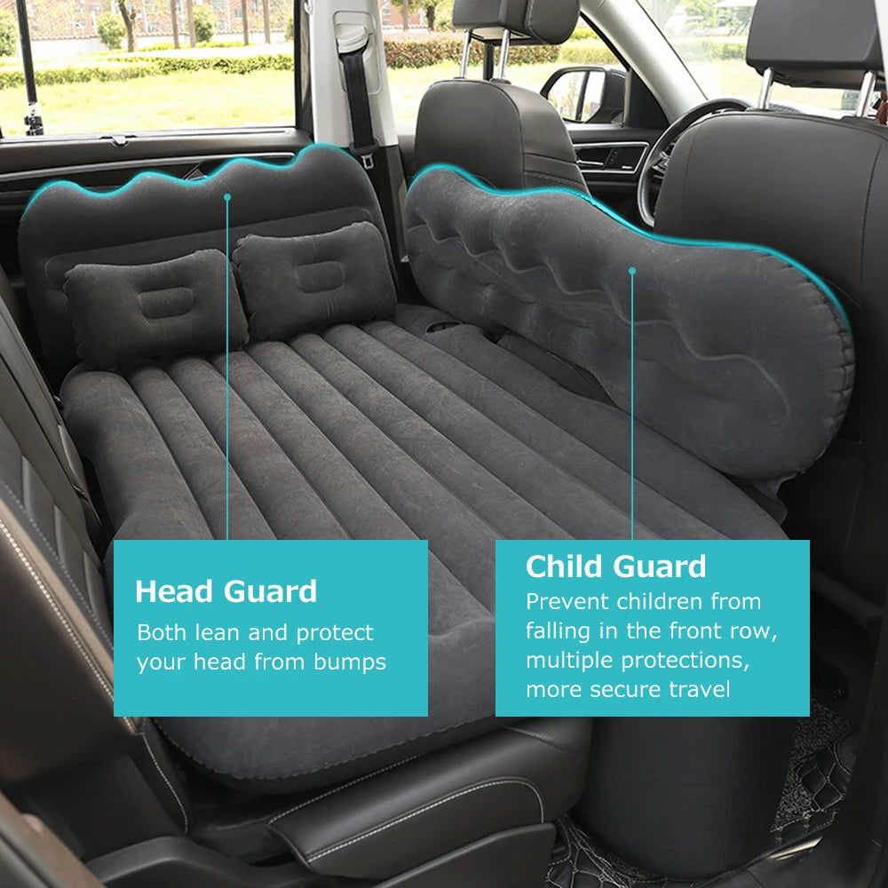 Mattress Car Inflatable Travel Bed Home Outdoor Camping Mat Rear Flocking Plus Air Mattress for SUV Outdoor Camping Equipment