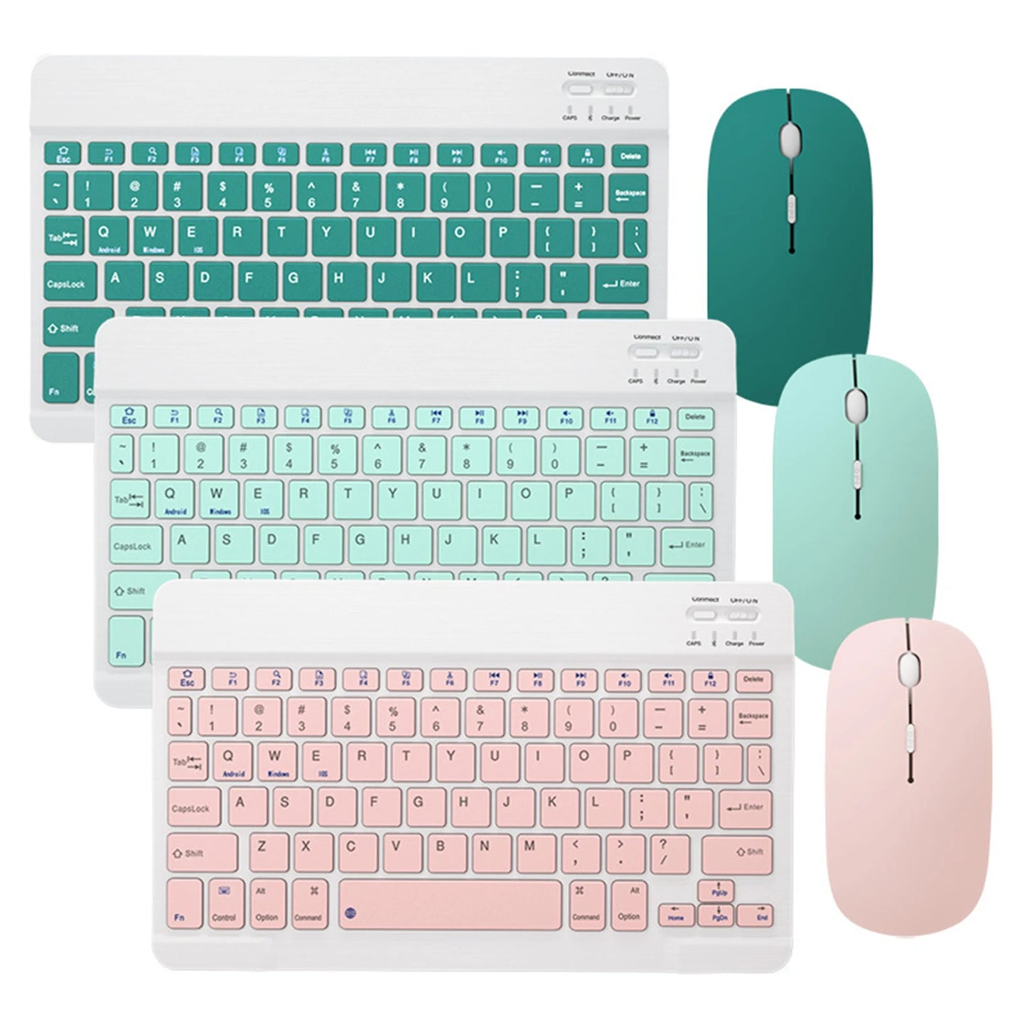 Wireless keyboard and mouse for iPad 11-inch (2021/2020 models), Air 4/10.2-inch (9th/8th generation), Mini 6/Air 2