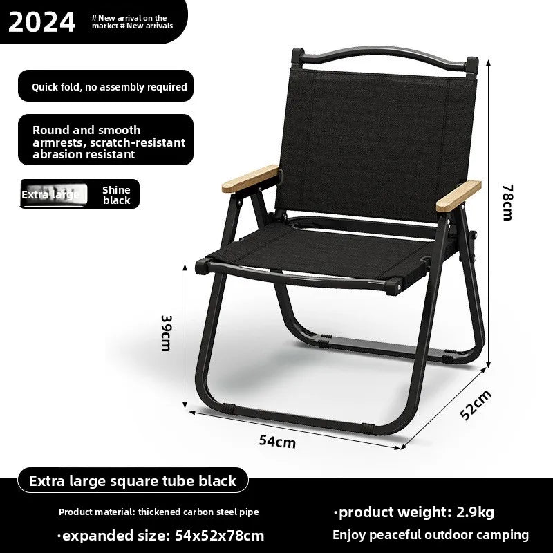 Outdoor folding chair Kermit chair camping fishing stool beach chair folding portable stool table and chair