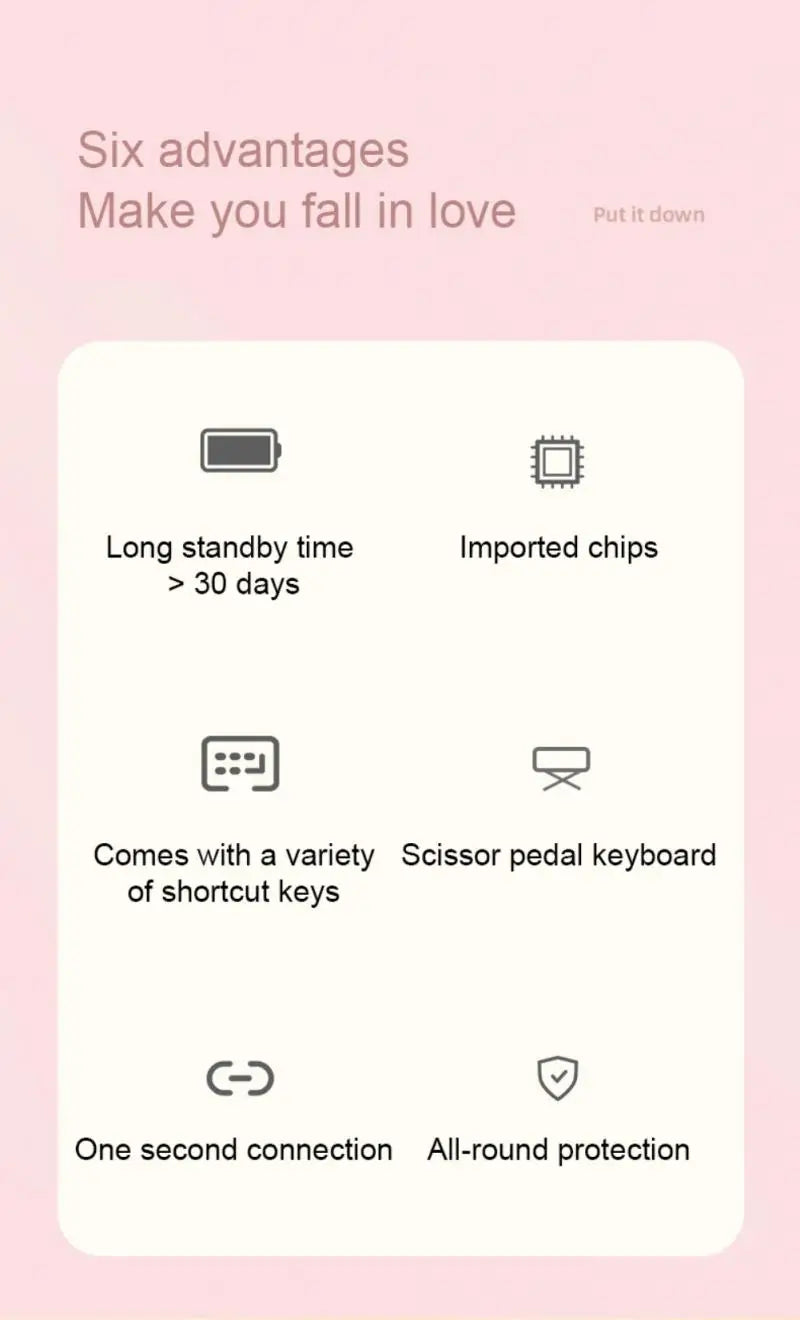 Wireless keyboard and mouse for iPad 11-inch (2021/2020 models), Air 4/10.2-inch (9th/8th generation), Mini 6/Air 2