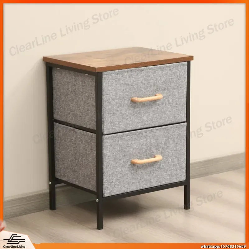 Modern Fabric Drawer Storage Cabinet Box Bedroom Locker Multi-layer Assembly Toy Organizer for Baby Nursery Home Office Lab