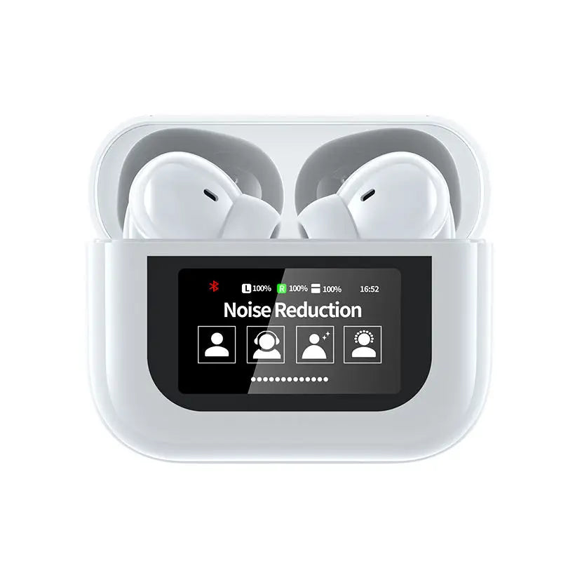 A9pro TWS in Ear Earbuds ANC, Touch Control, LED Display, Bluetooth 5.3 Noise Cancelling Wireless Earphones JL Chipset Headphone