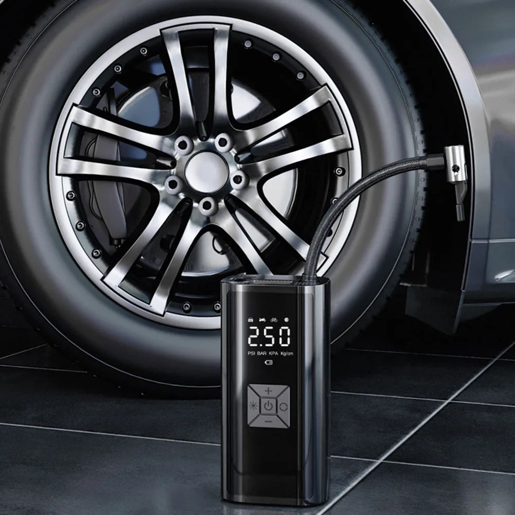 Digital Display Compressor Portable Tire Inflator Travel Use Usb Rechargeable Air Compressor Automotive Air Pump