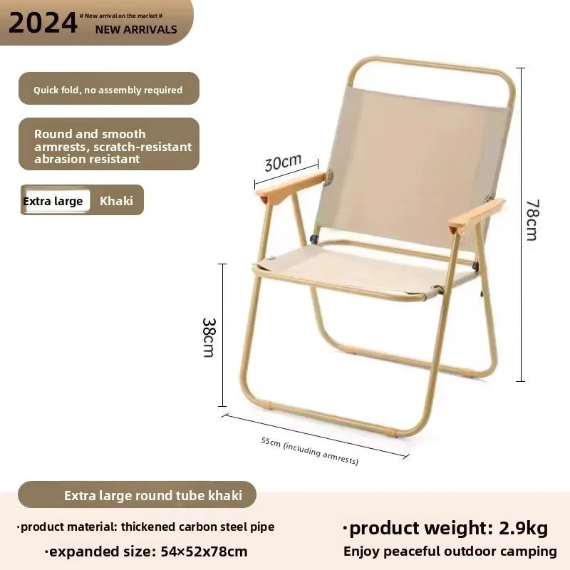 Outdoor folding chair Kermit chair camping fishing stool beach chair folding portable stool table and chair