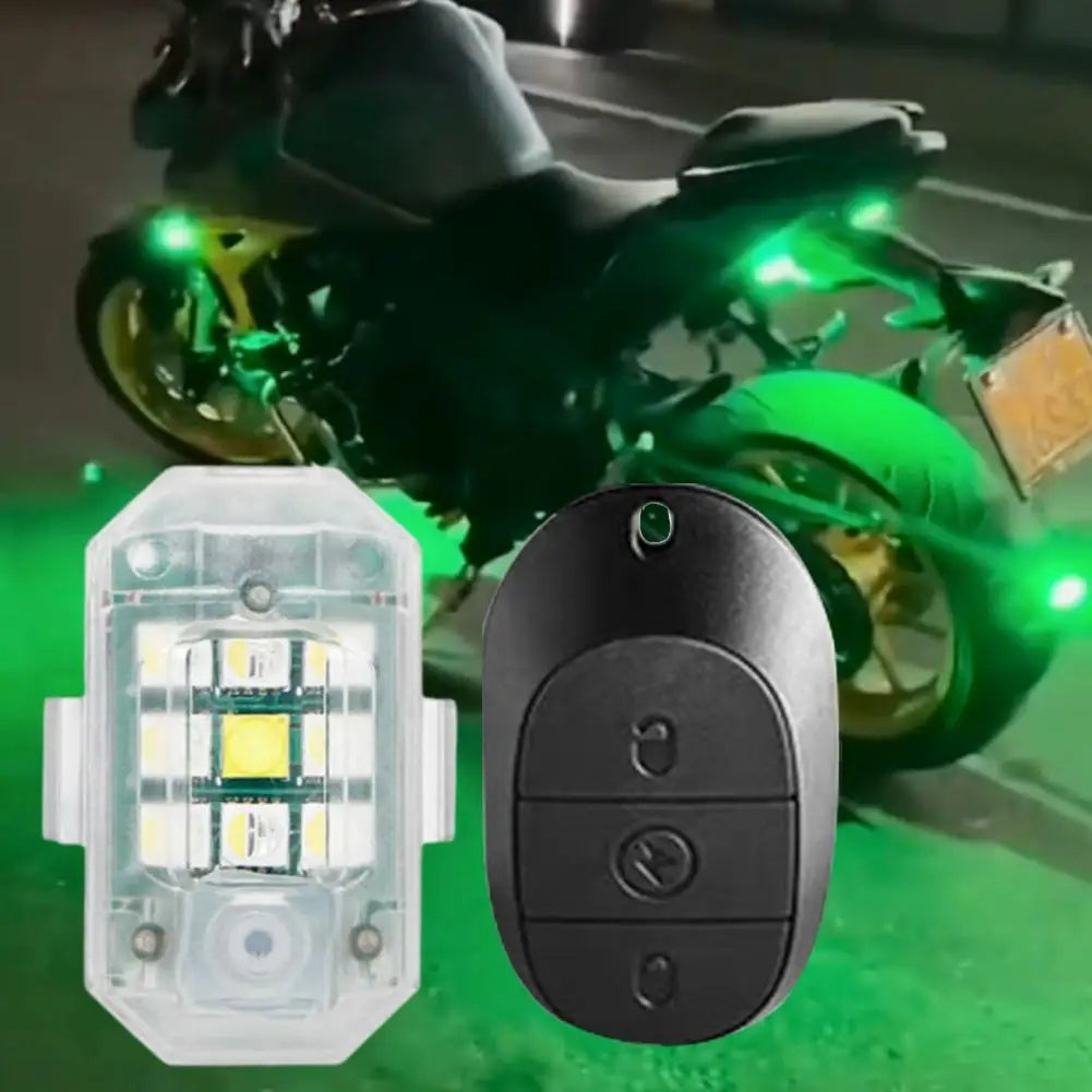 Motorcycle Wireless Led Strobe Light Remote Control Aircraft Light Navigation Warning Light Indicator For Car Bicycle Drone S0h9