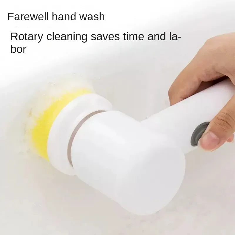Cordless electric cleaning brush, household kitchen dishwashing brush, bathtub tile cleaning brush, window cleaning brush.
