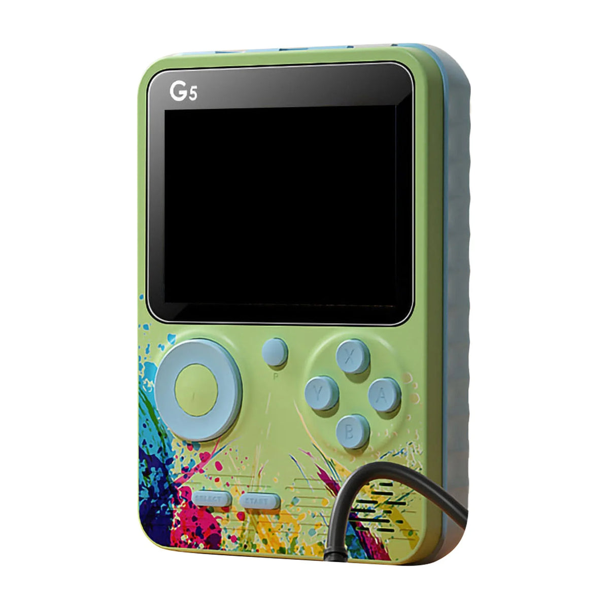 G5 Handheld Game Console 3.0in Screen Handheld Gaming Device Supports Memory Card Expansion and 2 Players GameColorful Green