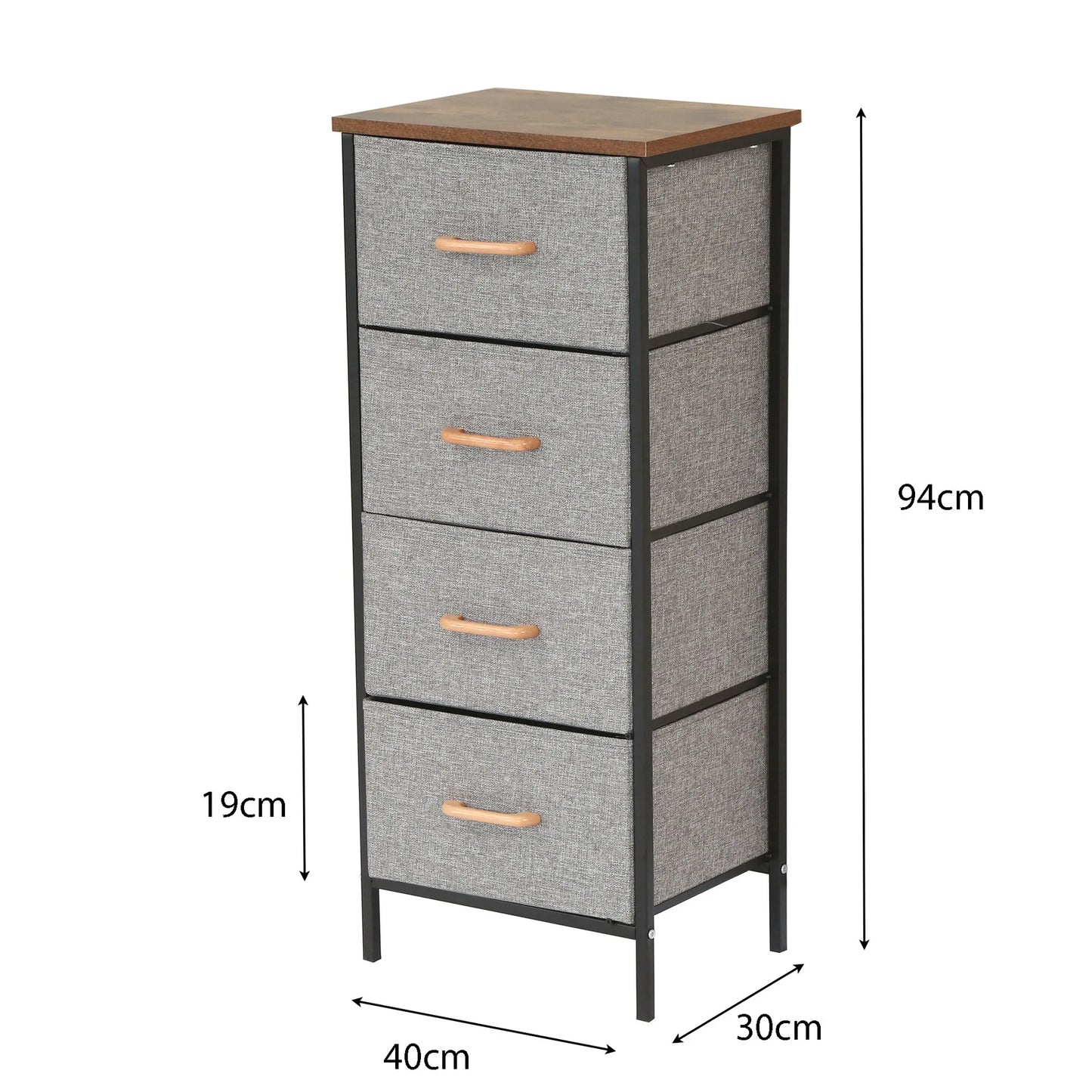 Modern Fabric Drawer Storage Cabinet Box Bedroom Locker Multi-layer Assembly Toy Organizer for Baby Nursery Home Office Lab