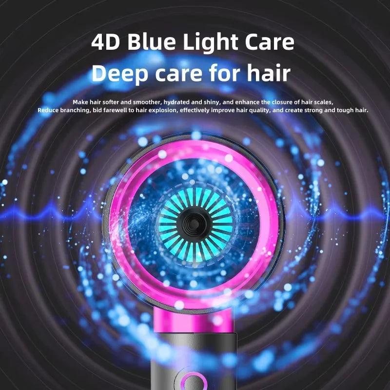 Professional Salon Hair Dryer High Wind Speed Quick Dryer with Ionic Heat Protection Lightweight Travel Home Hotel Use