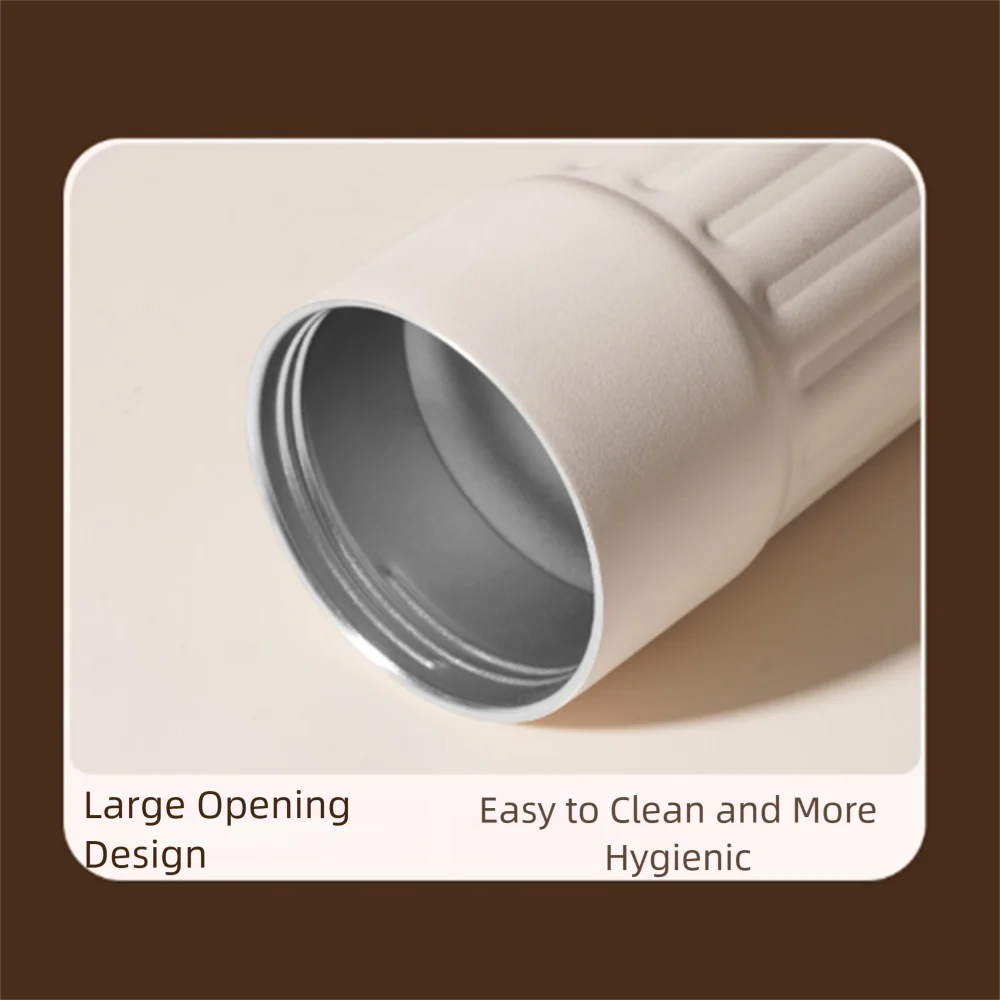 Vacuum Flask 450ML Thermal Water Bottle Creative Portable Coffee Thermos Cup Double Wall Digital Drinking Bottle Travel