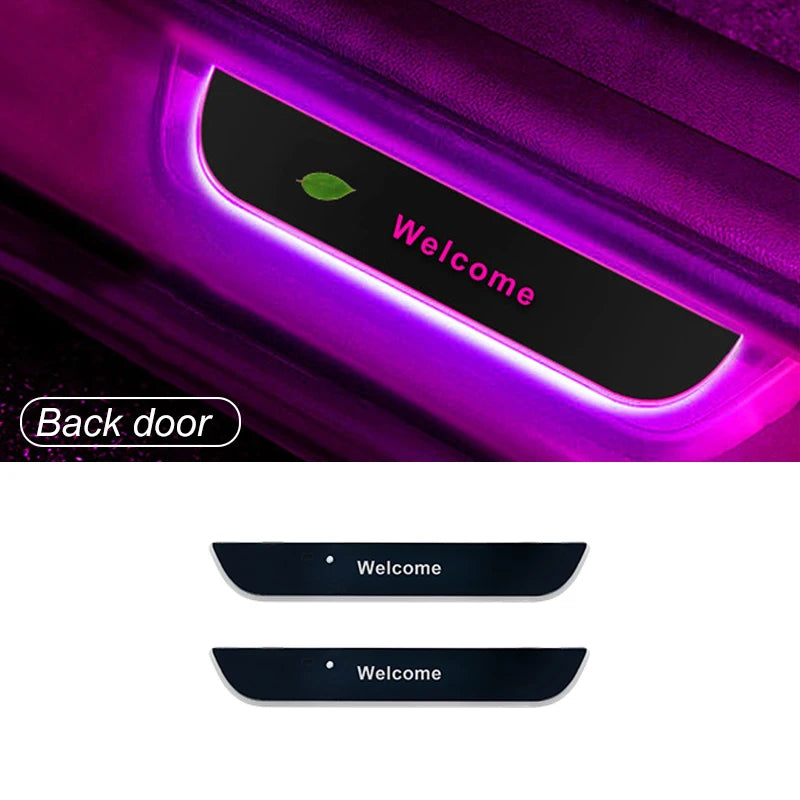 【Customized】Car Door Sill Light LED Car Ambient Lights RGB Welcome Pedal Light For Hyundai Nissan Toyota Mazda B-MW Other Auto