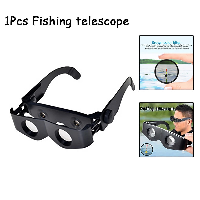 Theater Viewing Magnifier Glasses, Adjustable Focus Binoculars Telescope, Ideal for Fishing
