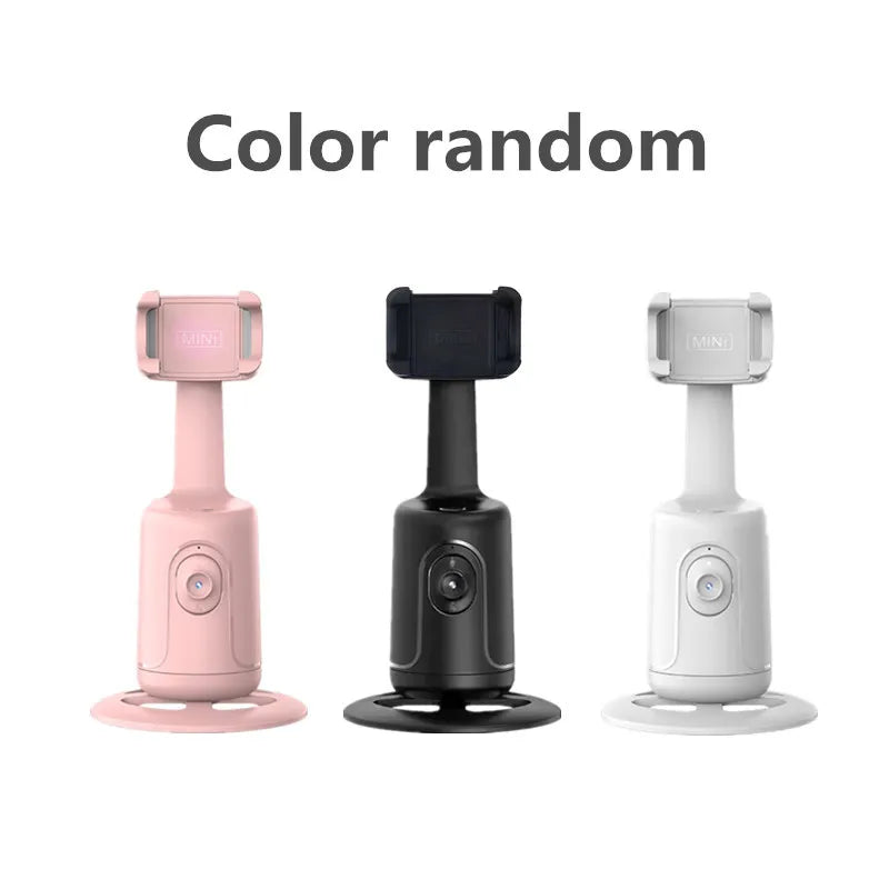 360 Rotation Gimbal Stabilizer AI Following Face Tracking Desktop Gimbal PTZ For Tiktok Smartphone Live