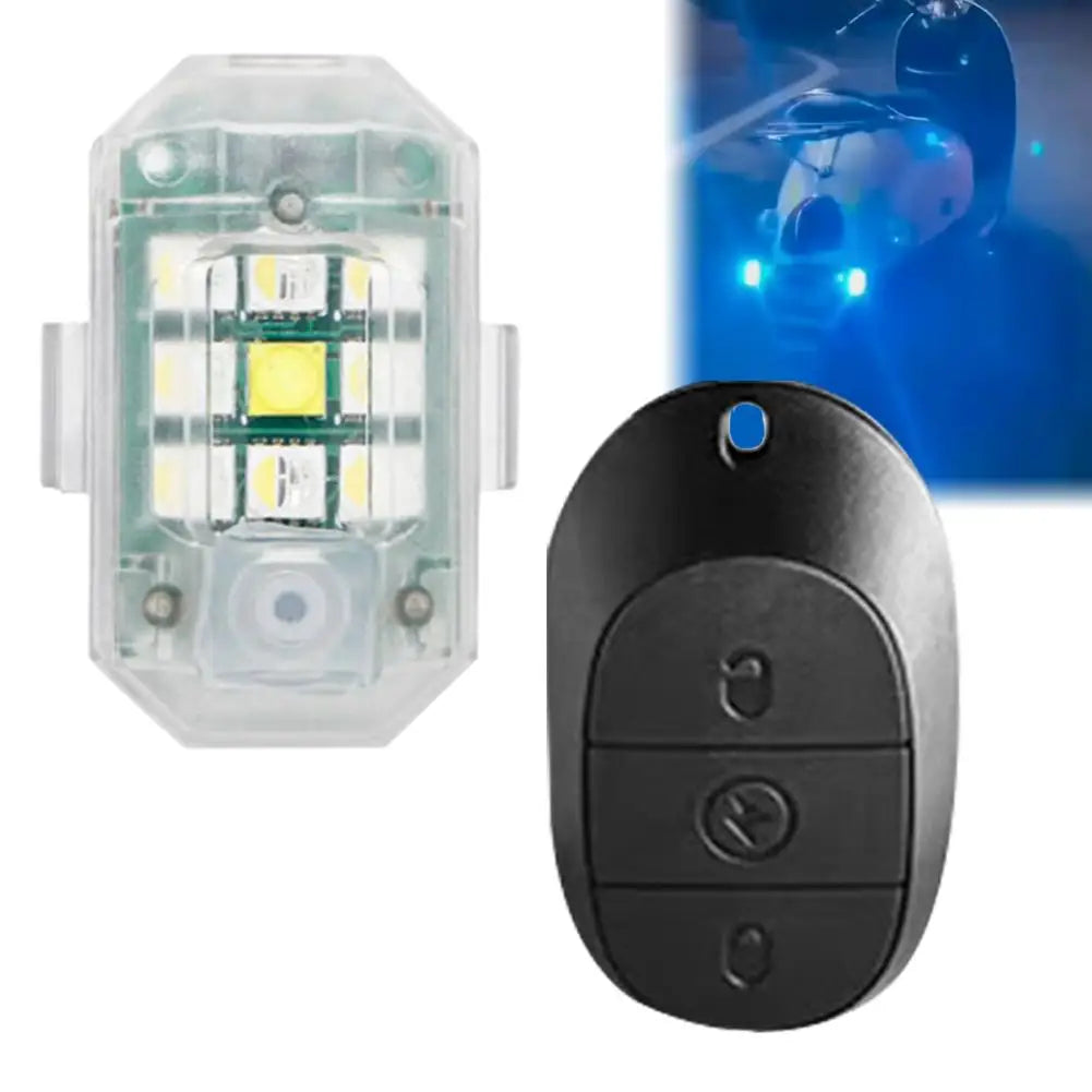 Motorcycle Wireless Led Strobe Light Remote Control Aircraft Light Navigation Warning Light Indicator For Car Bicycle Drone S0h9