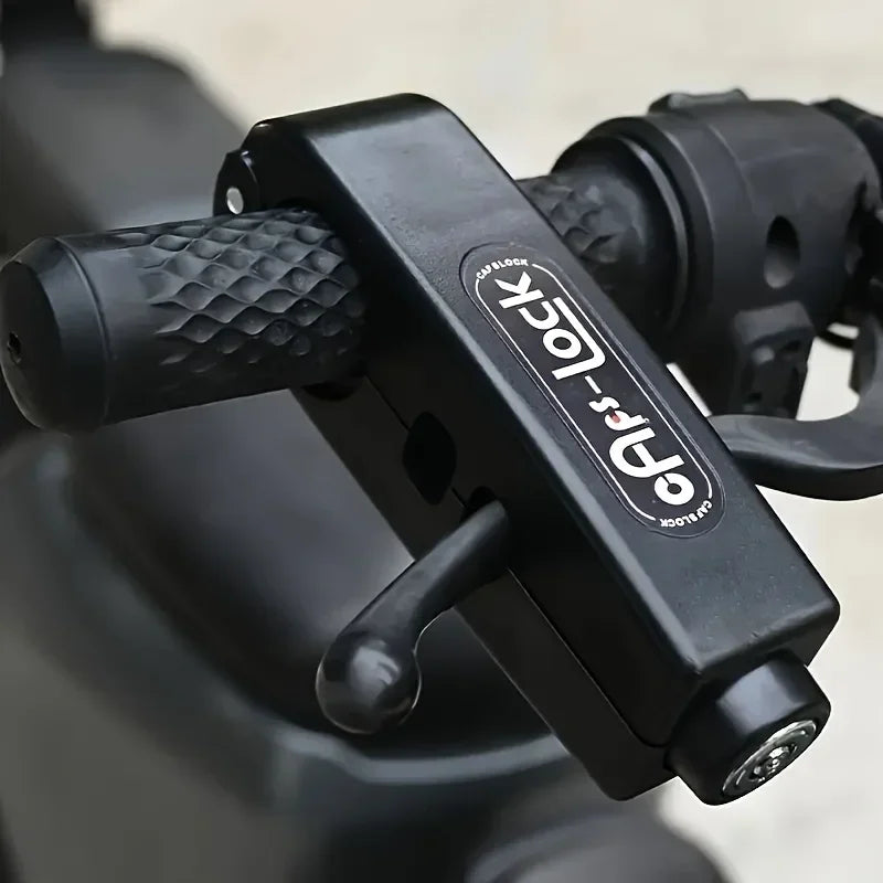 Mini Electric Vehicle Bike Anti-Theft Lock Set - Bicycle Brake Handlebar Grip Cycling Horn Throttle Lock for Scooter Motorcycle