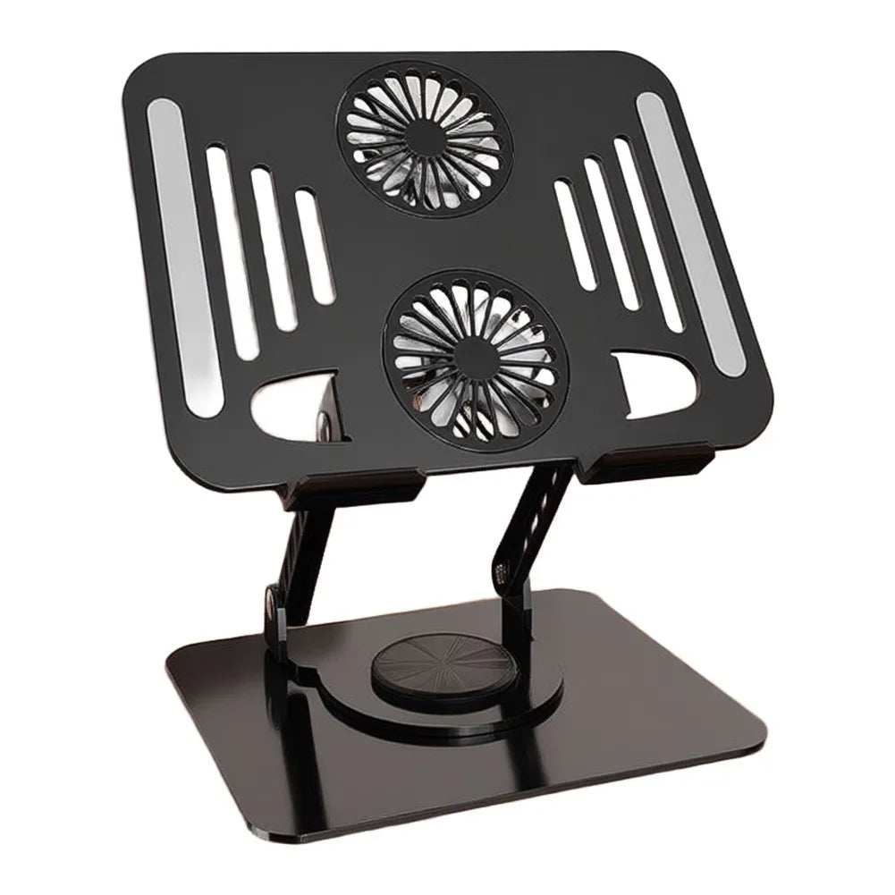 2 Fan Laptop Cooler Stand Lifting Laptop Cooling Stand Notebook Riser Anti-slip For All Tablet Laptop Adjustable Bracket Tools