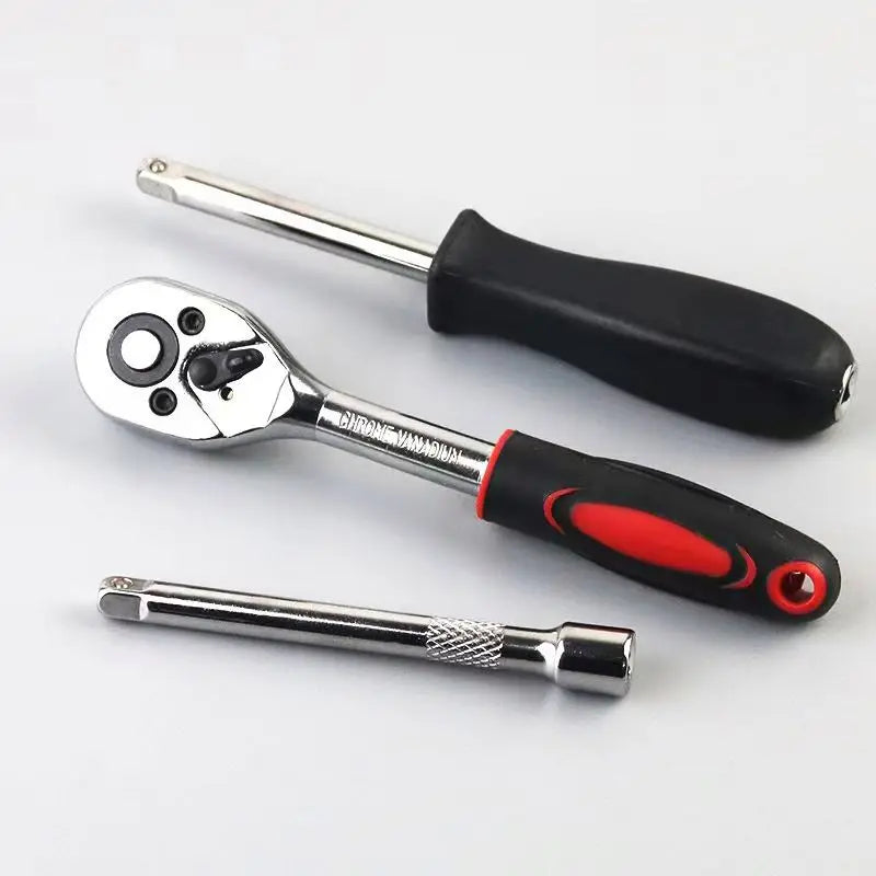 46 Pcs Hand Screwdriver Socket Set Tool Kit With Carbon Steel Bits Customizable Mechanic Tools Set Box