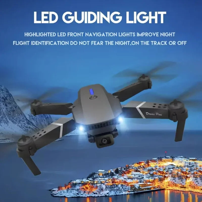 E88 NEW Professional Wide Angle RC Dron HD 4K Camera Mode Foldable Helicopter Aircraft Quadcopter Drone Kid Gift Toys