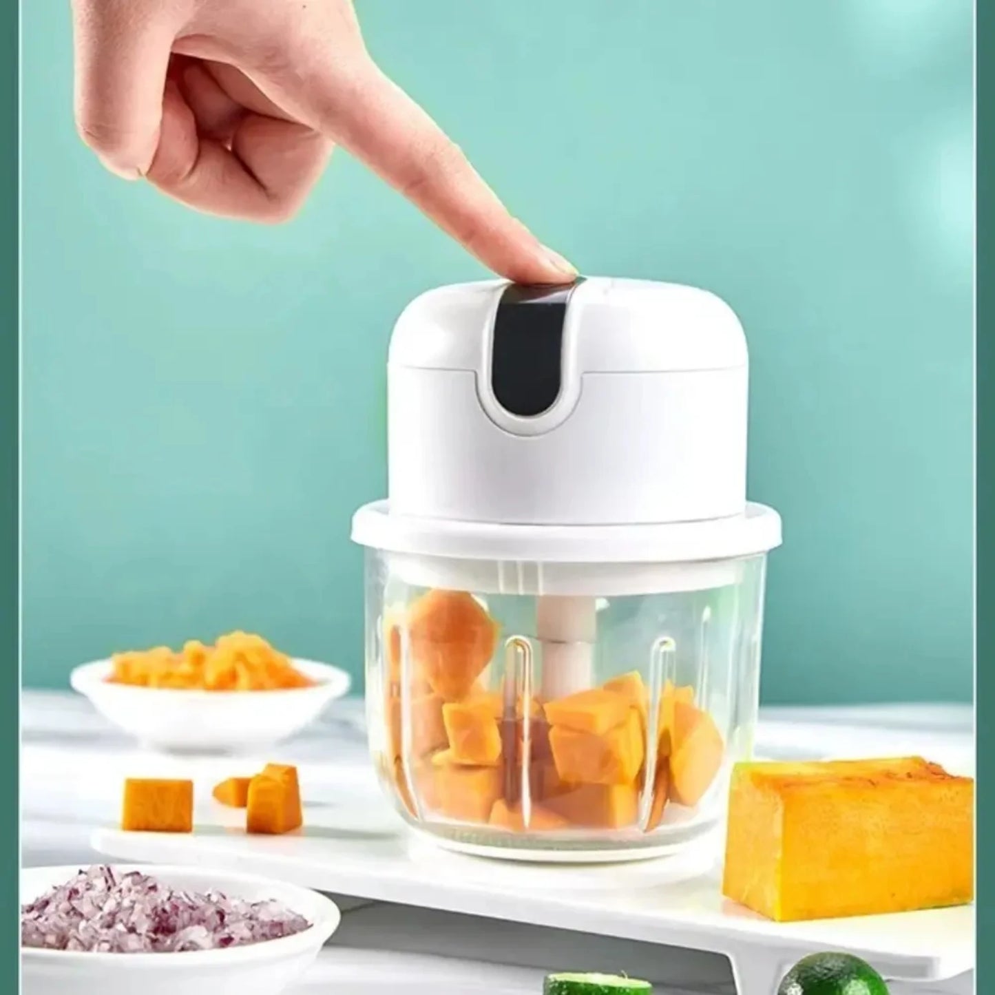 Garlic Masher Portable Chopper Multi  Meat Grinder Masher Machine Mini Garlic Vegetable Chopper Usb Charging Cheese grater