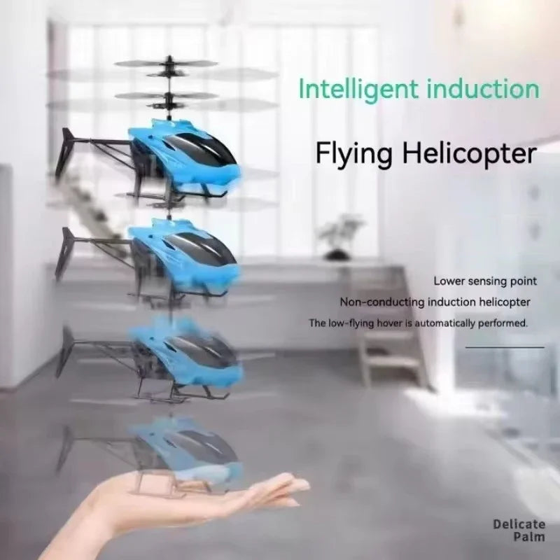 Mini RC Rechargeable No Remote Control RC Helicopters Toys Induction Hovering Safe Fall-resistant Rc Airplane