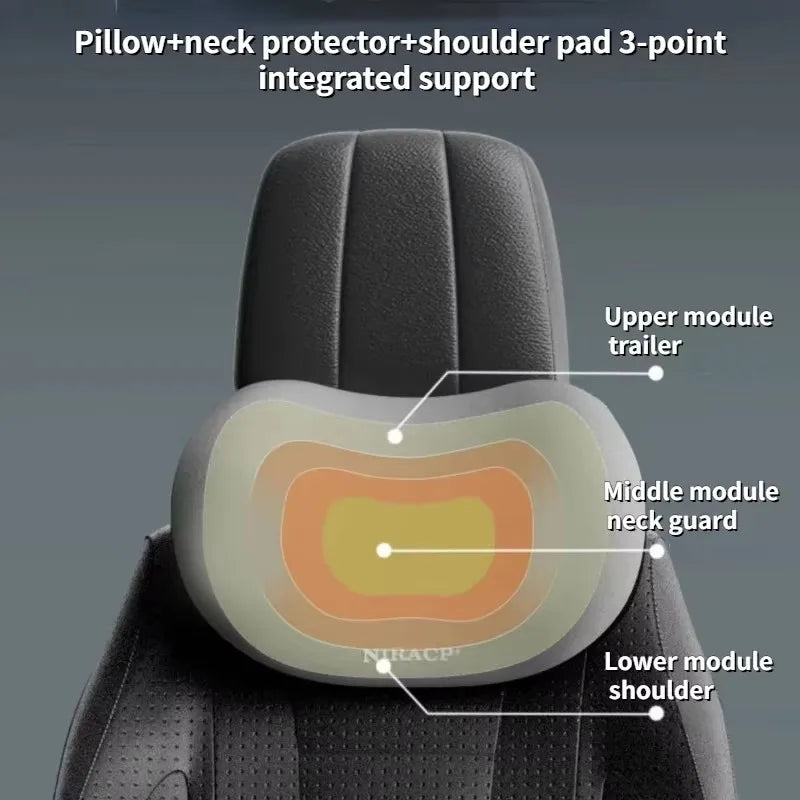 Memory Foam Car Neck Cushion Auto Lumbar Support For Car Supplies Universal Neck Pillow Waist Cushion Seat Car Accessories