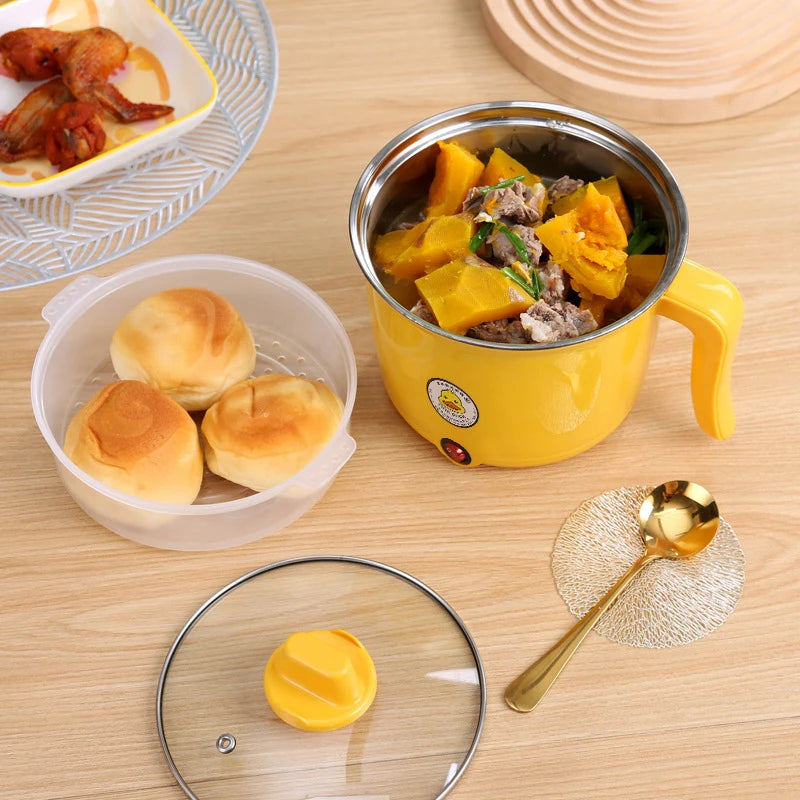 Mini Electric Cooking Machine Hot Pot Non-stick Cooking 1-2 People Single Household Pan Multifunction Electric Cooker for Home