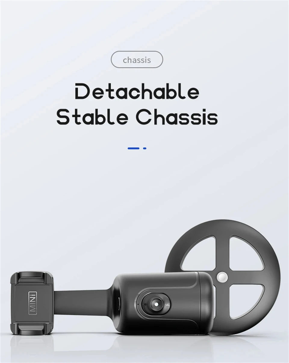 360 Rotation Gimbal Stabilizer AI Following Face Tracking Desktop Gimbal PTZ For Tiktok Smartphone Live