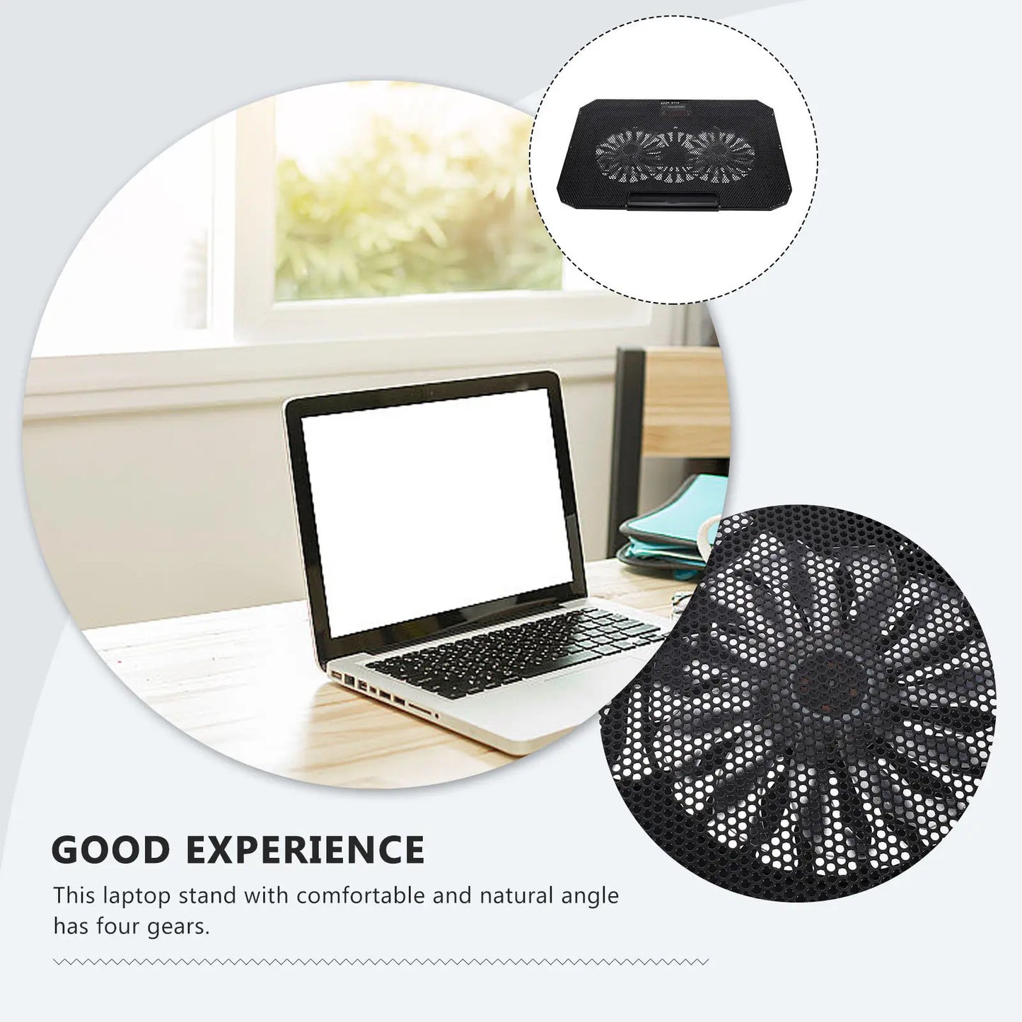 1Pcs Laptop Radiator Notebook Stand for 14-15.6in USB Cooler Silent Heat Dissipation Cooling Pad Laptop Radiator