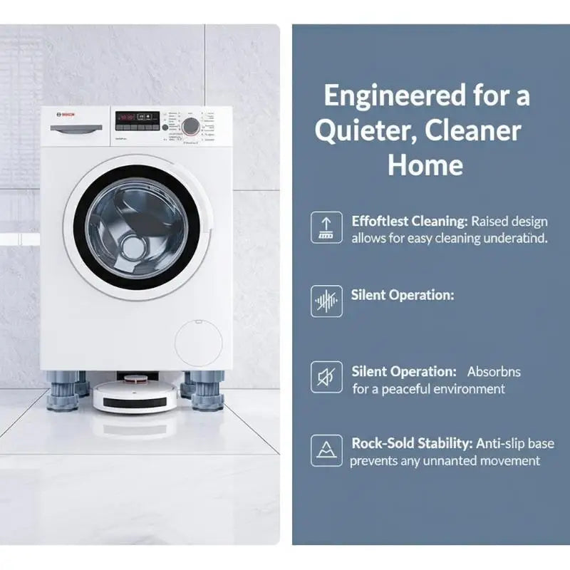 Multi-Functional Washing Machine Shockproof Pad Adjustable Anti-Slip Anti Vibration Mat Universal Furniture Foot Pad