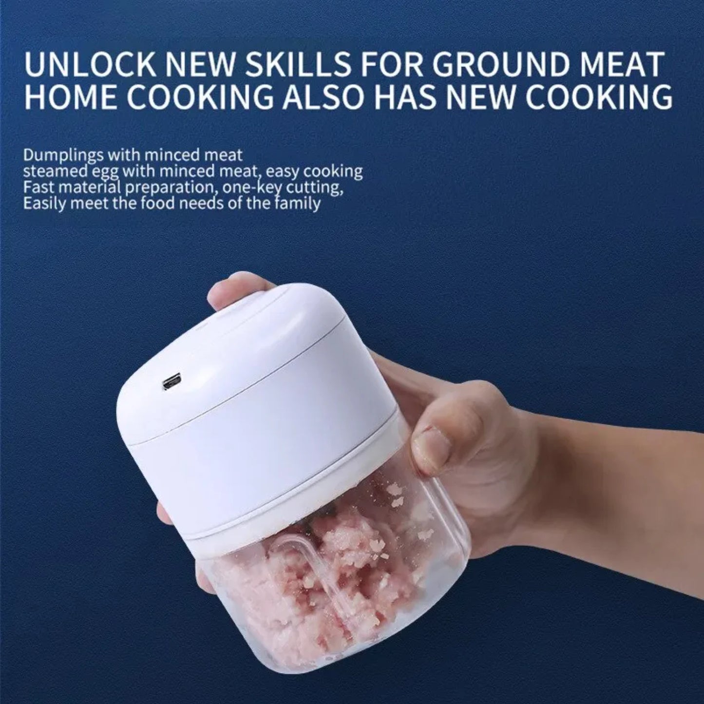 Garlic Masher Portable Chopper Multi  Meat Grinder Masher Machine Mini Garlic Vegetable Chopper Usb Charging Cheese grater