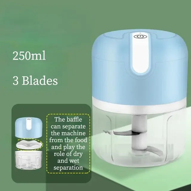 Garlic Masher Portable Chopper Multi  Meat Grinder Masher Machine Mini Garlic Vegetable Chopper Usb Charging Cheese grater