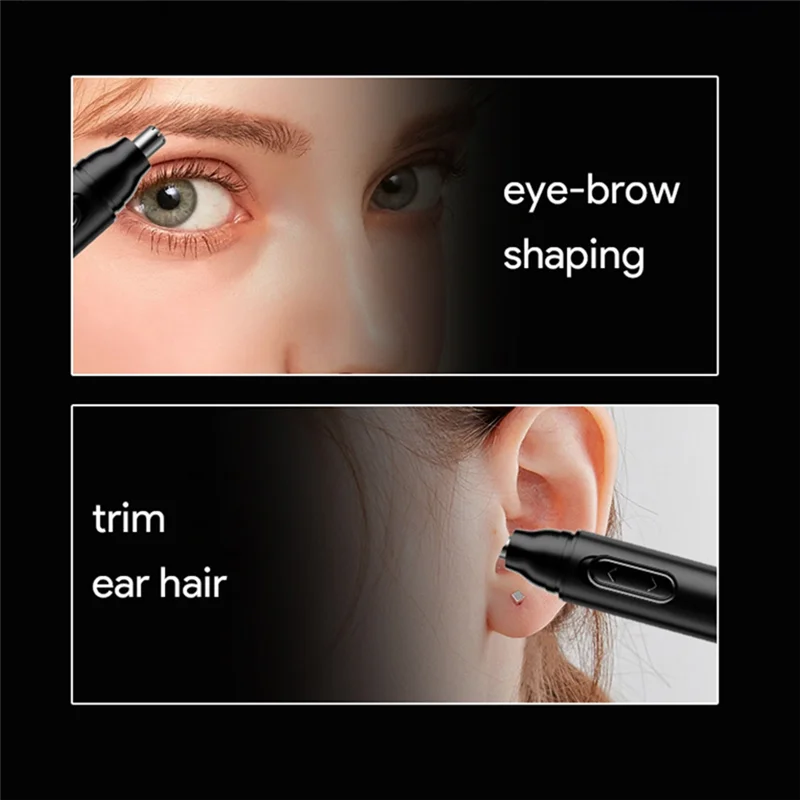 Electric Nose Hair Trimmer — Professional, safe, painless, and portable; suitable for both travel and home use.