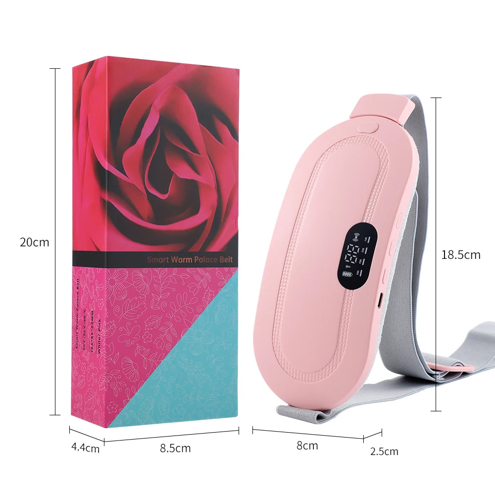 Smart Warm Palace Belt Electric Period Cramp Relief Massager Belt Menstrual Heating Pad Waist Stomach Abdominal Warm Products