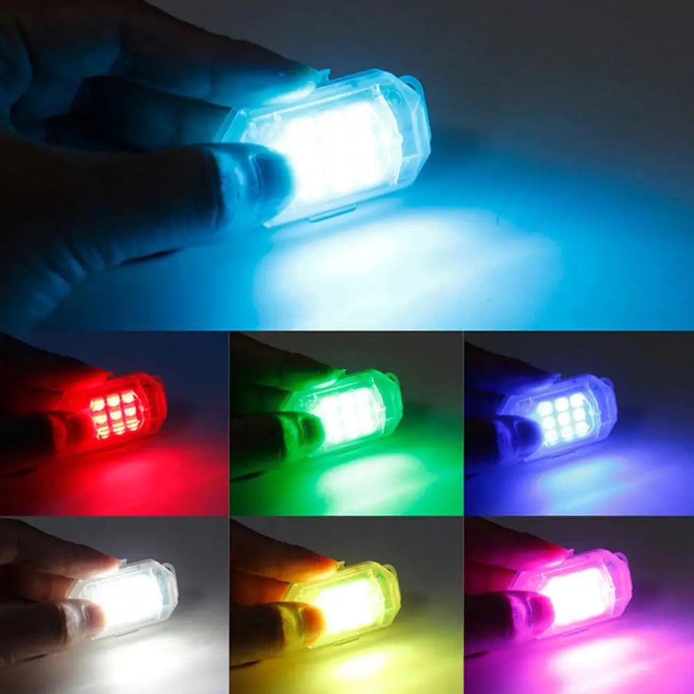 Motorcycle Wireless Led Strobe Light Remote Control Aircraft Light Navigation Warning Light Indicator For Car Bicycle Drone S0h9