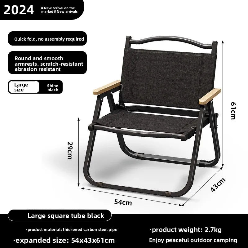 Outdoor folding chair Kermit chair camping fishing stool beach chair folding portable stool table and chair