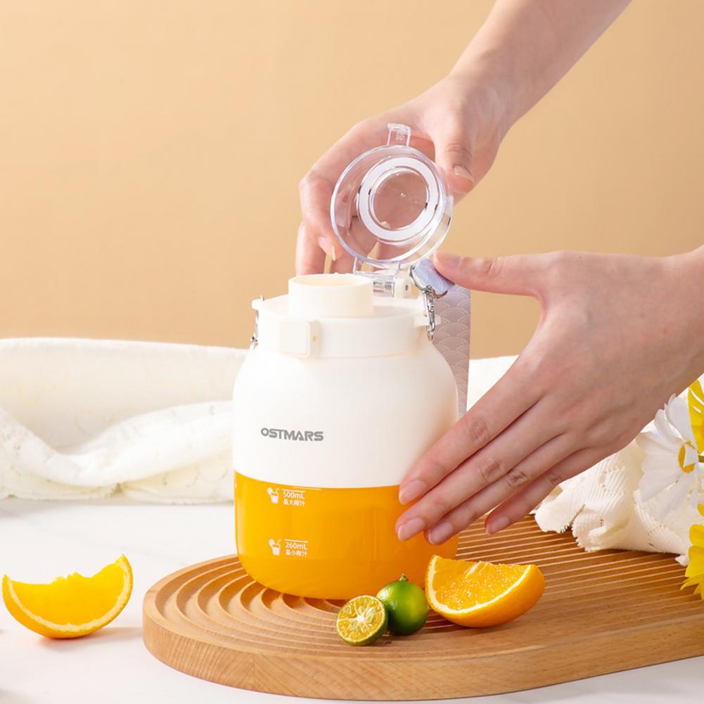 800ML Portable Juicer Cup Food Grade Water Bottle Juicer Wireless Fruit Squeezer Electric Blender Juice Maker Machine Kitchen