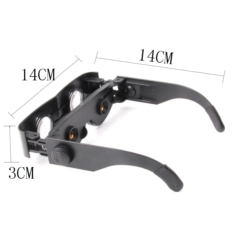 Theater Viewing Magnifier Glasses, Adjustable Focus Binoculars Telescope, Ideal for Fishing