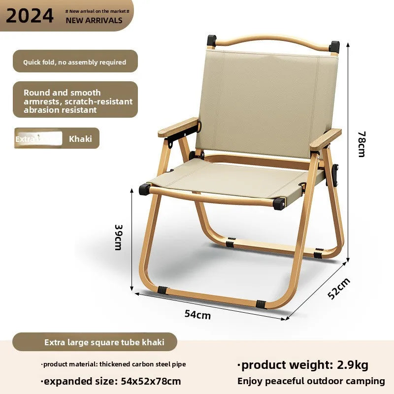 Outdoor folding chair Kermit chair camping fishing stool beach chair folding portable stool table and chair