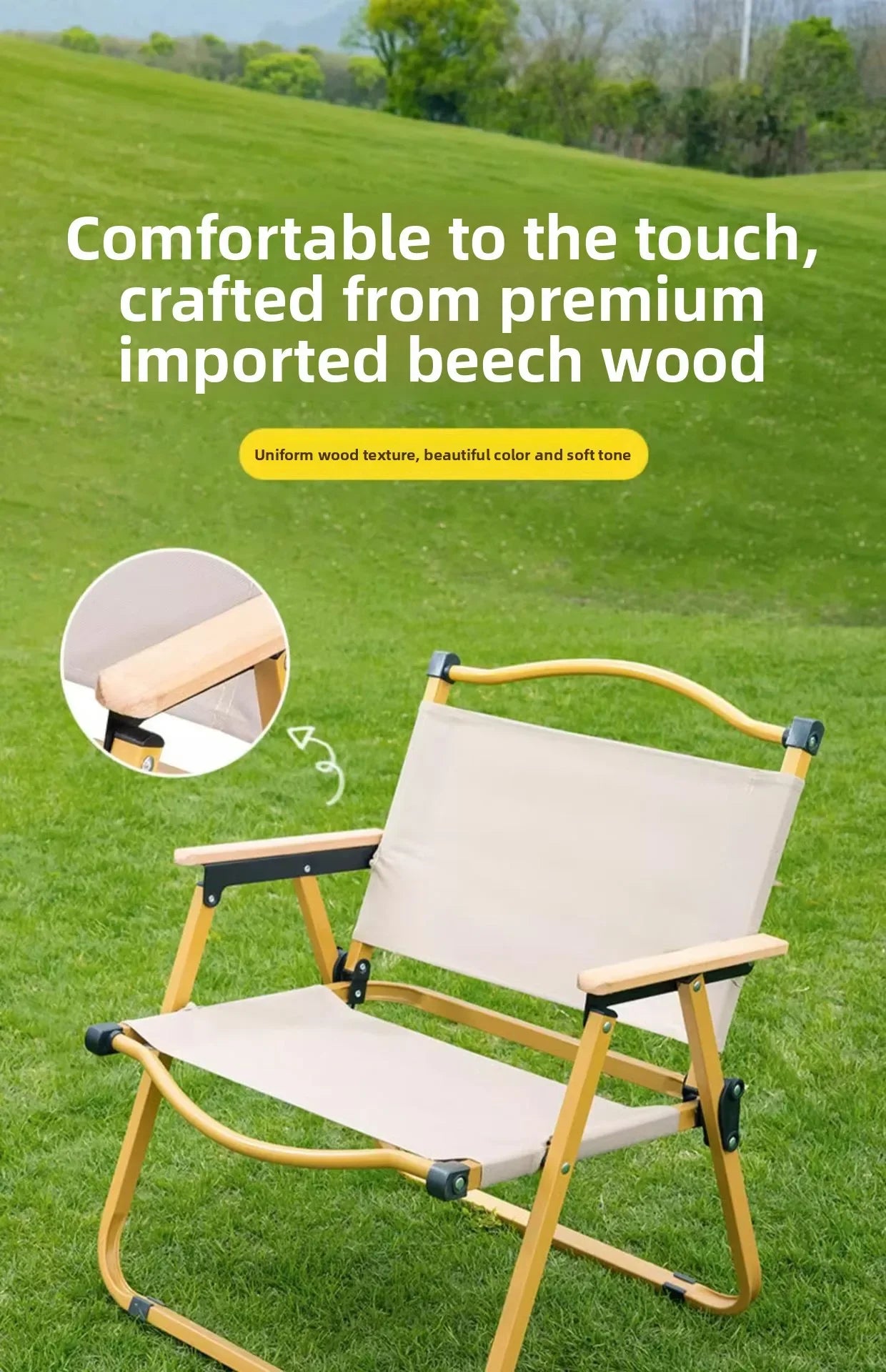 Outdoor folding chair Kermit chair camping fishing stool beach chair folding portable stool table and chair