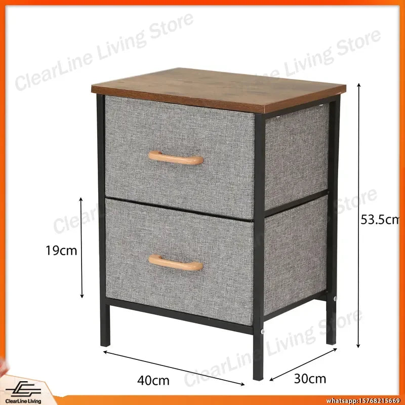 Modern Fabric Drawer Storage Cabinet Box Bedroom Locker Multi-layer Assembly Toy Organizer for Baby Nursery Home Office Lab