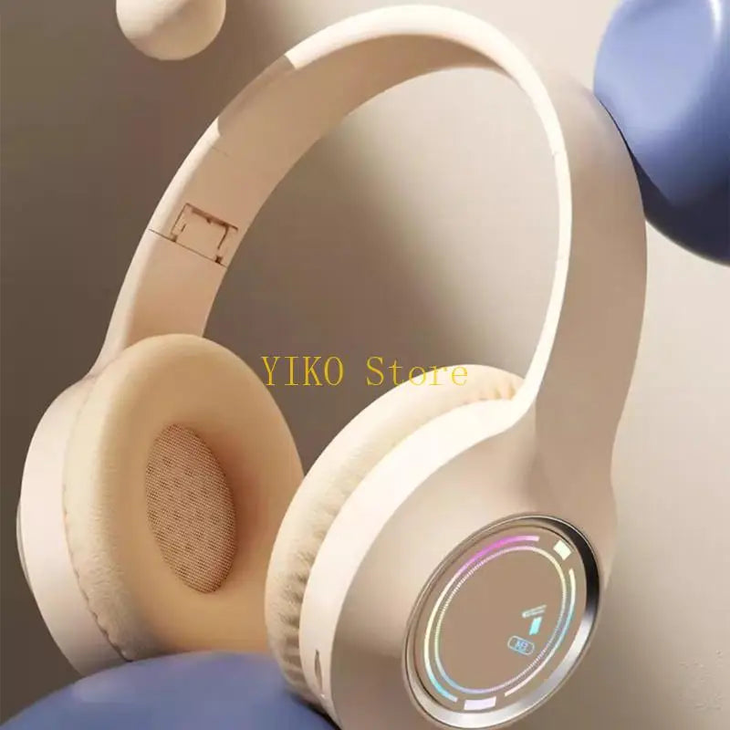 M3 Bluetooth-compatible Headphone with LED Light Bass Wireless Headphone
