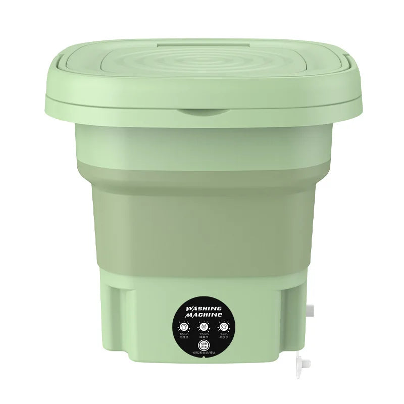Portable Small Foldable Washing Machine with Spin Dryer For Socks Underwear Washer Household Mini Washing Machine EU Plug