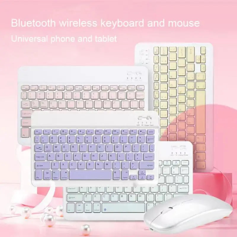 Wireless keyboard and mouse for iPad 11-inch (2021/2020 models), Air 4/10.2-inch (9th/8th generation), Mini 6/Air 2