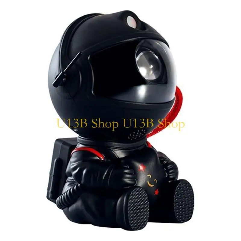 U13B 360°Rotation Astronaut Projector Light with Guitar/Star in Hand Portable Remote Control Night Lamp for Bedroom Decors