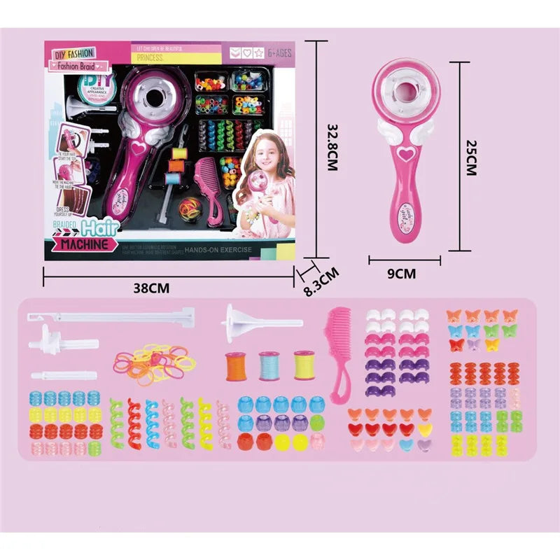 Automatic Hair Braiding Tool for Kids & Adults, 3-Strand Twist Braider DIY Dreadlock Maker for Women, Easy Hair Styling Machine